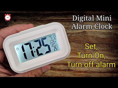 Digital Mini LED Alarm Clock | How To Set, Turn On & Turn Off The Alarm? | Alarm Settings ⏰️ 