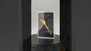 ملعقة ذهب بي تي سي عيار 24 بوزن 10 غرام