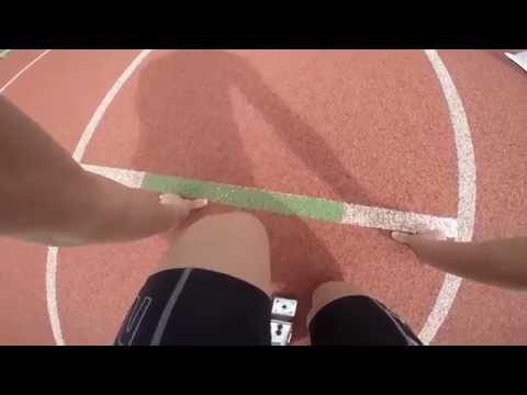 GoPro action with Riley Caines in the 200m