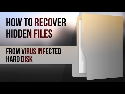 How to recover hidden files from virus infected hard disk or How to recover data from usb and extern