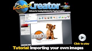 Importing images into The Logo Creator Software