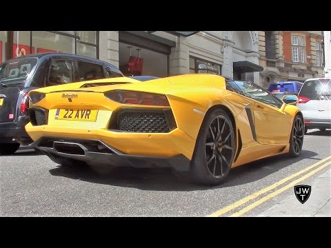 Supercars in London (Part 33) - Aventadors, LOUD AMG GT S, SLR McLaren Roadster & More!!
