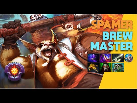 Spamer Brewmaster Pro GamePlay Dota 2