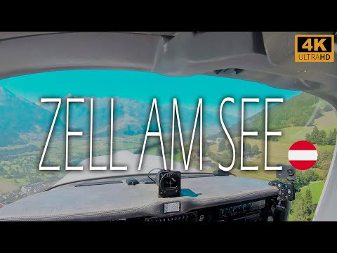 VFR Flight to LOWZ Zell am See | Challenging Alpine Approach & Scenic Views in 4K