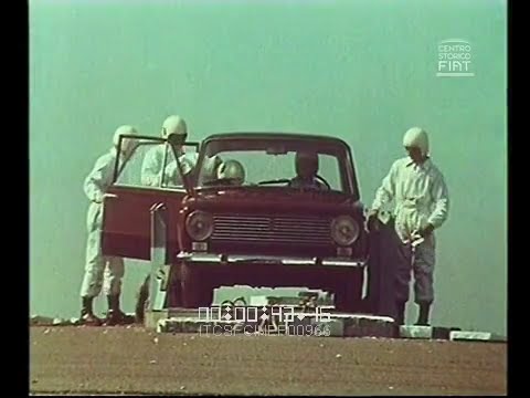 AD FIAT 124 - Lancio col paracadute \ 1966 \ ita