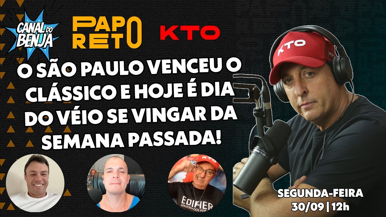 Papo Reto com Benja, Gladiador, Mano e Véio - ep. 334 - 30/09/2024