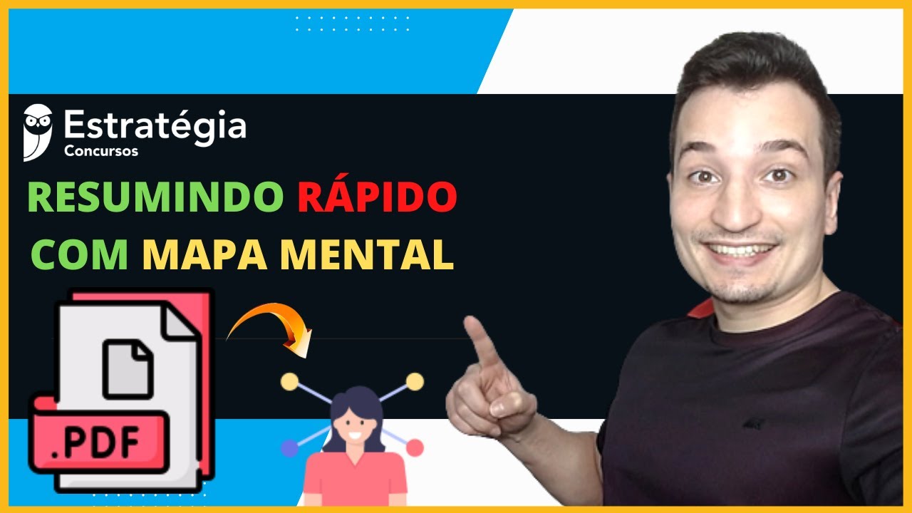 Como Eu Estudo Um PDF Do Estratégia Concursos Com Mapas Mentais |   Tutorial Xmind