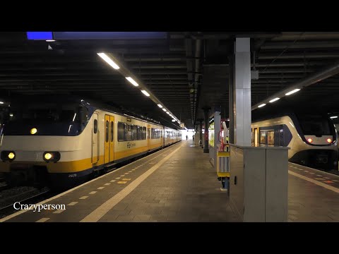 Diverse NS Treinen Den Haag Centraal in Feb. 2021