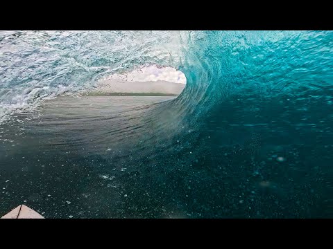 SURFING A PERFECT SHALLOW RIGHT (RAW POV)