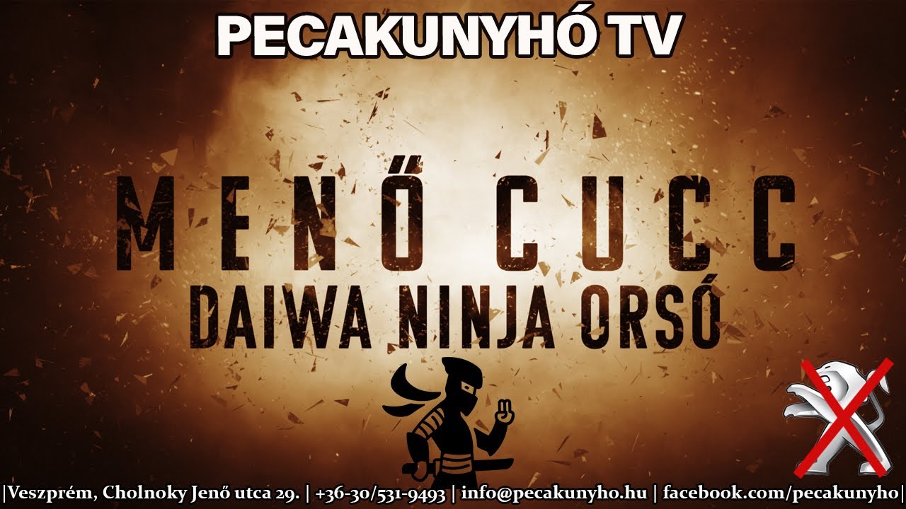 PecakunyhóTV - MENŐ CUCC - Daiwa Ninja orsó