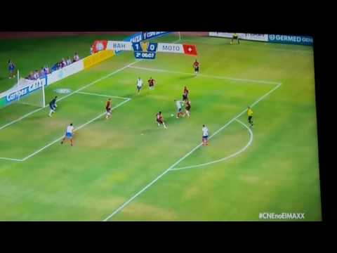 Quase o segundo gol do bahia contra Moto clube