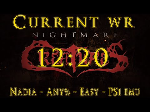 Let's Speedrun: Nightmare Creatures | Nadia - Any% - Easy - PS1 Emu | 12:20 (WR)