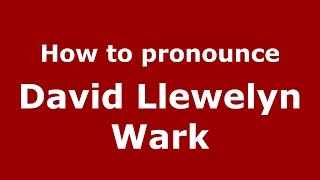 How to pronounce David Llewelyn Wark