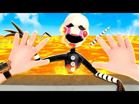 Throwing ALL FNAF 2 Movie Animatronics in LAVA (Bonelab VR Mods)