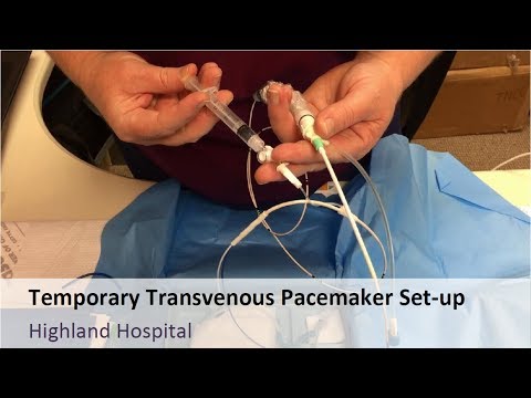 Temporary Tranvenous Pacemaker Set-up