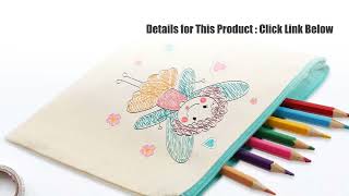 🎨🧵 DIY Lovers Must-Have! 20 Canvas Zipper Pouches for Crafts, Travel & Organization