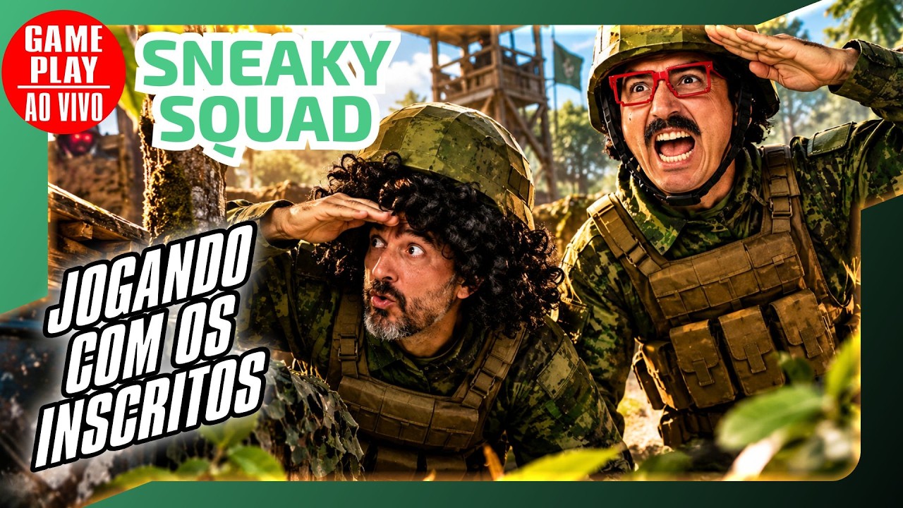 🎮🚨AO VIVO -JOGANDO COM OS INSCRITOS  Sneaky Squad #SneakySquad