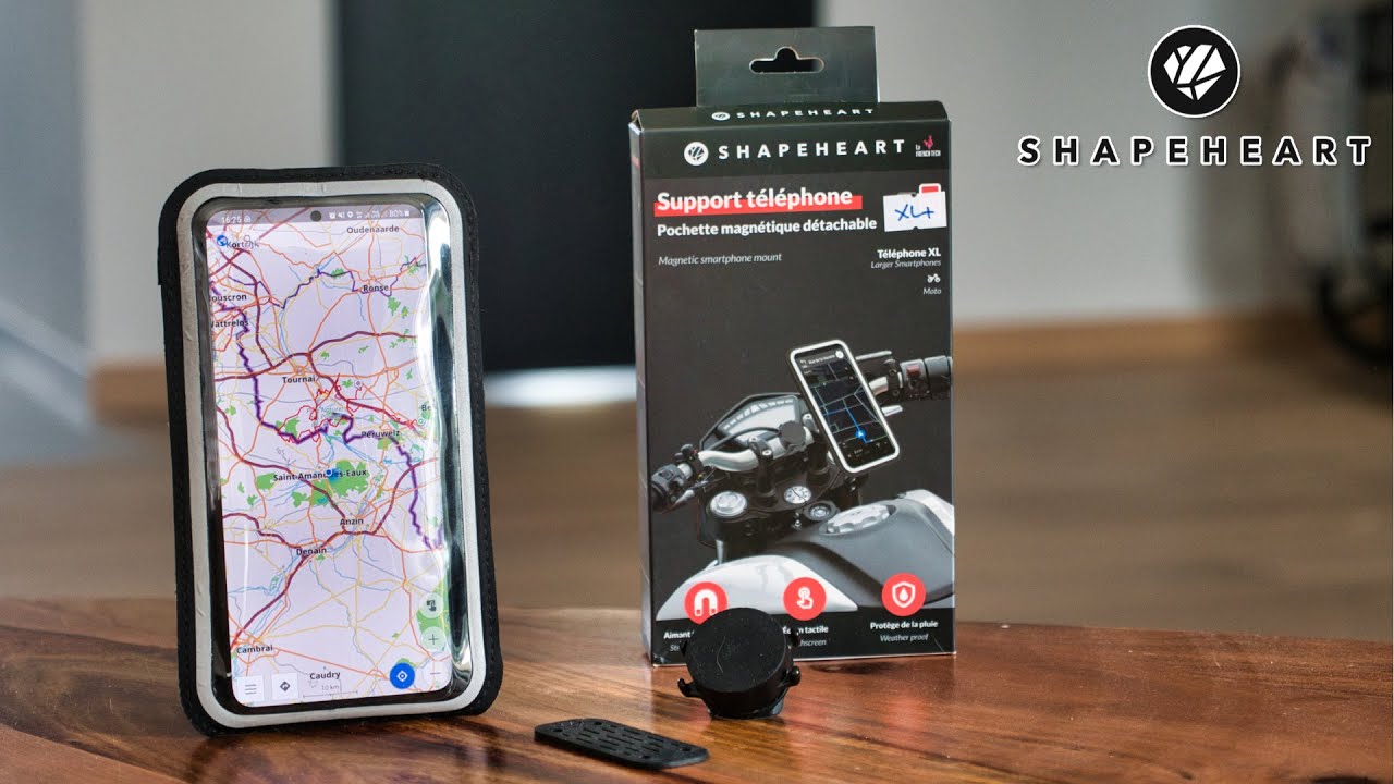 Test du support smartphone pour moto Shapeheart : meilleur que le Givi S957B 