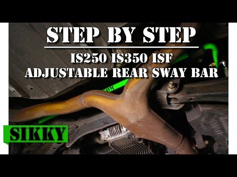 Lexus ISF Rear Sway Bar Installation | SIKKY Adjustable Sway Bar