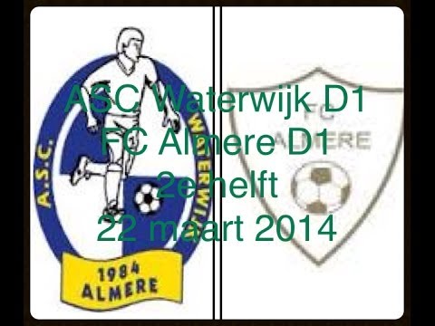 ASC Waterwijk D1 - FC Almere D1 2e helft (22-03-2014)