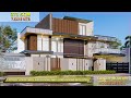LUXURY MODERN HOUSE DESIGN - (7.5m X 16m) 2 STOREY HOUSE WITH 4 BEDROOMS AND 4 BATHROOMS WITH POOL