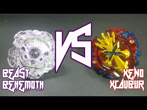 Battle!! Beast Behemoth H.H VS Xeno Xcalibur M.I - Beyblade Burst