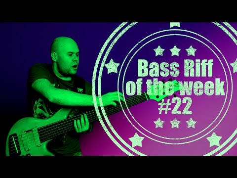 Bass Riff of the week#22 - fingers, harmonics // bass lessons