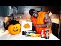 3,000 Calorie Pumpkin Cake 🎃🎂 - Cooking with Kali Muscle