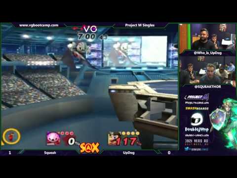 S@X 9/9/14 - Squeak (Meta Knight) vs UpDog (Mario) - Project M Tournament - Smash PM