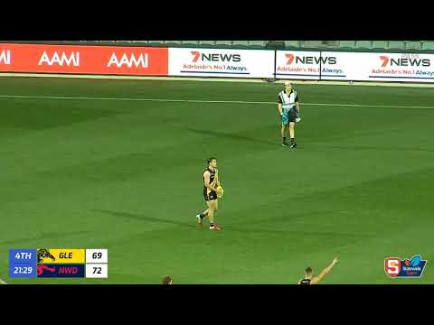 Glenelg's Luke Partington puts the Bays in front - Rd 1 Statewide Super League