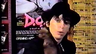 Johnny Thunders Interview (with Sad Vacation) at D.O.A. Premiere