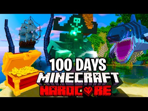 I Survived 100 Days as a Pirate in Minecraft Hardcore! (SHORT MOVIE)