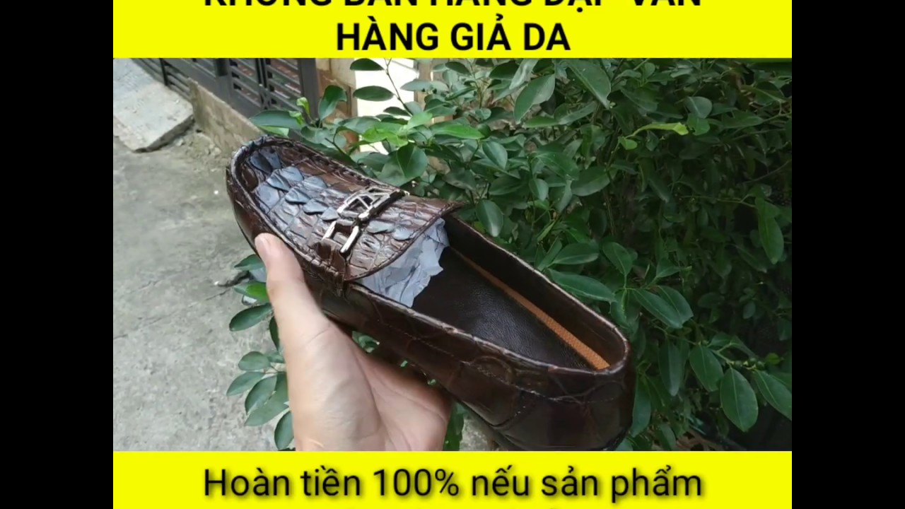 Giày Lười Da Cá Sấu Có Vây Rất Đẹp GLD9D