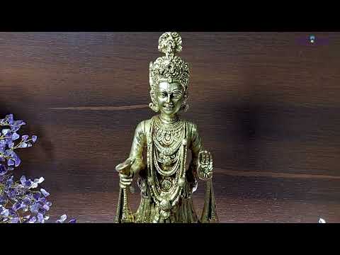 Shri Purushottam Bhagwan Sahajanand Swaminarayan Swami (Lord) Statue in Brass video