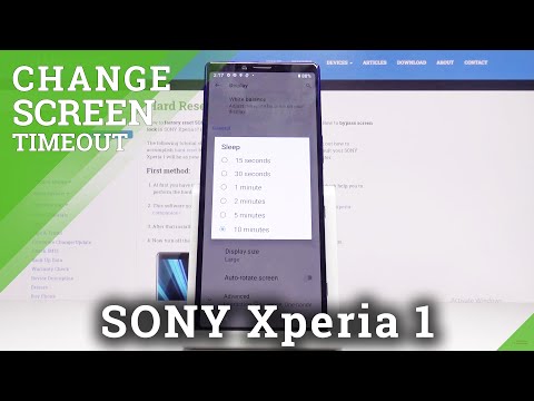 How to Set Screen Timeout in SONY Xperia 1 – Blackout Time