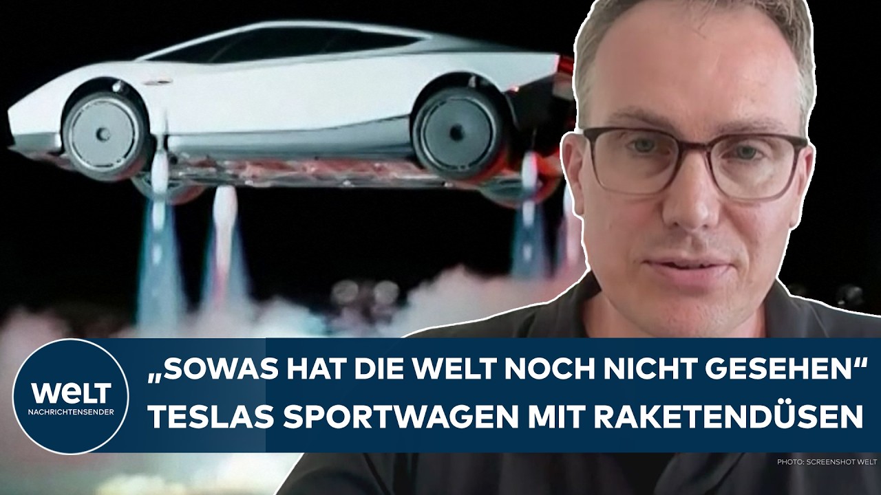 TESLA: "Sowas hat die Welt noch nicht gesehen" - Elon Musks neue Sportwagen mit Raketendüsen