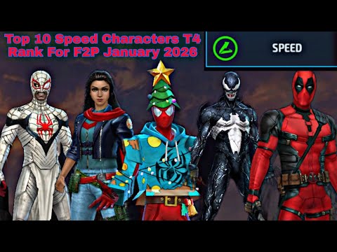 Top 10 Speed Characters T4 Rank For F2P January 2026 - Marvel Future Fight