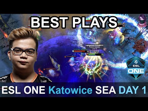 ESL One Katowice 2019 BEST PLAYS Qualifier SEA Day 1 Highlights Dota 2 Time 2 Dota #dota2 #eslone