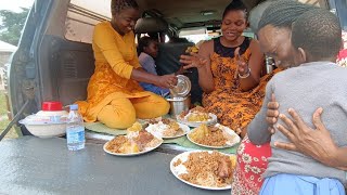 African village life at school// visitation day at school my baby girl Chloe