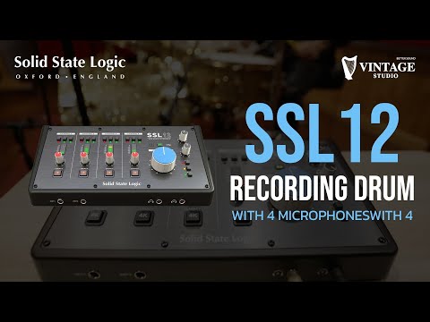 SSL12  Recording Drum with 4 Mics | Vintage Studio