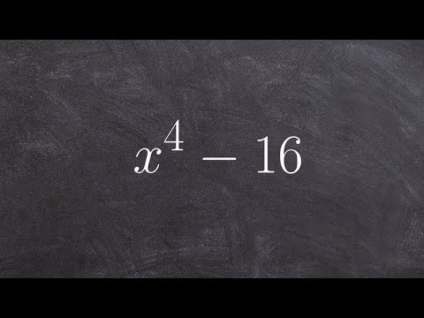 Factoring a binomial to the fourth power by the difference of two squares