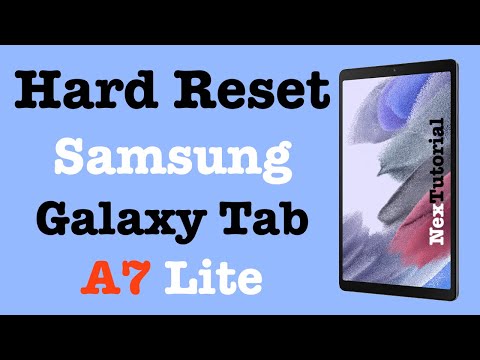 Factory Reset Samsung Galaxy Tab A7 Lite | Hard Reset Samsung Galaxy Tab A7 Lite | NexTutorial
