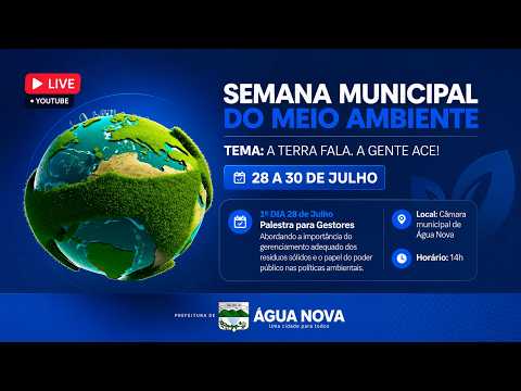 Semana Municipal do Meio Ambiente 2026 | Palestra para Gestores | Água Nova-RN