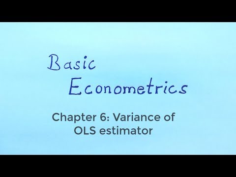 Basic Econometrics - The variance of the OLS estimator