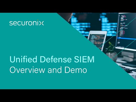 Securonix Unified Defense SIEM overview demo