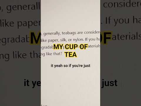 JUST THE TEA BAGS