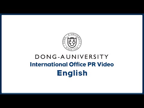 Dong-A University_Office of International Affiars YouTube Thumbnail