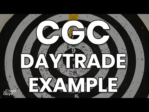 CGC Canopy Day Trade Examples Technical Analysis Chart 1/13/2020 by ChartGuys.com