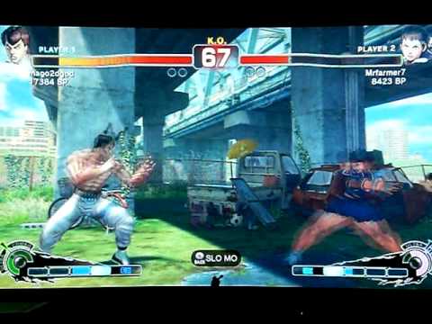 Mago [Fei] vs Mrfarmer7 [Sakura] SUPER STREET FIGHTER 4 - Japanese Online Ranked Matches