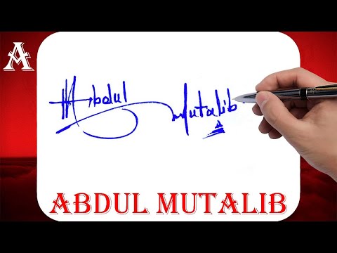 Abdul Mutalib Name Signature Style - A Signature Style - Signature Style of My Name Abdul Mutalib